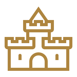 Gold Sand Castle Icon